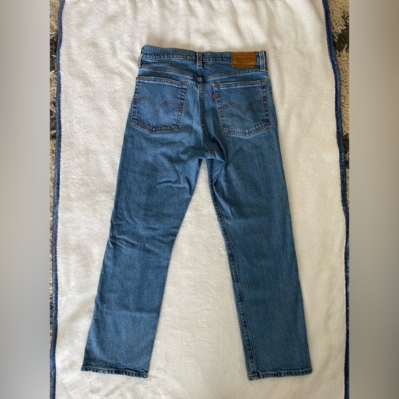 Levis wedgie straight 26 Blue Distressed Jeans - Picture 6 of 7